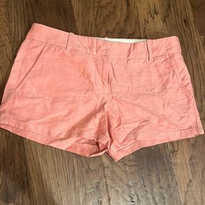 JCrew red chambray shorts 3” inseam